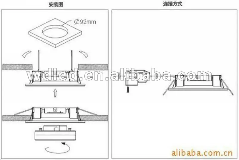 HOT SALE 8W GX53 COB LED ceiling lamp/light/COB GX53 LED Ceiling Lamp