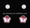 Ladies crystal ear set 18 k gold plated earring new