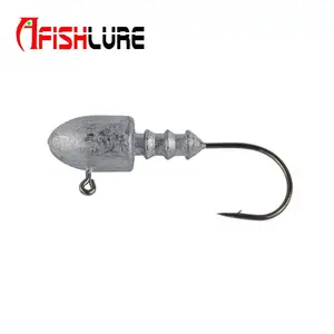 Hot selling Bullet lead head hook AH20 spinning fishing fishing snap hook