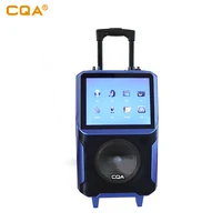 

CQA 12inch screen video speaker Portable bluetooth speaker wireless