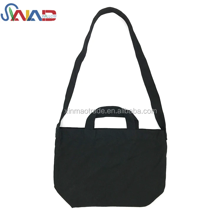 plain black sling bag