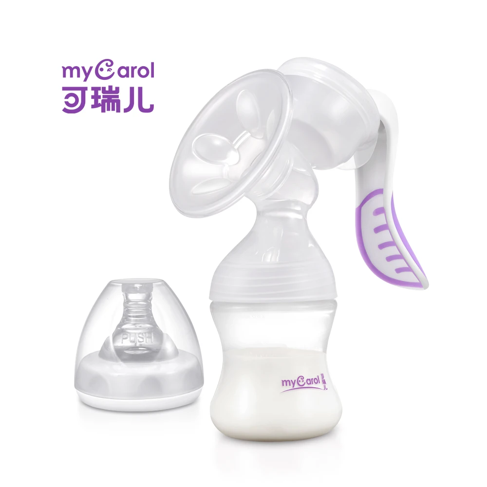 
MyCarol High Quality Baby Milk Silicone Manual Breast Pump Comfort Single Manual breast pump 