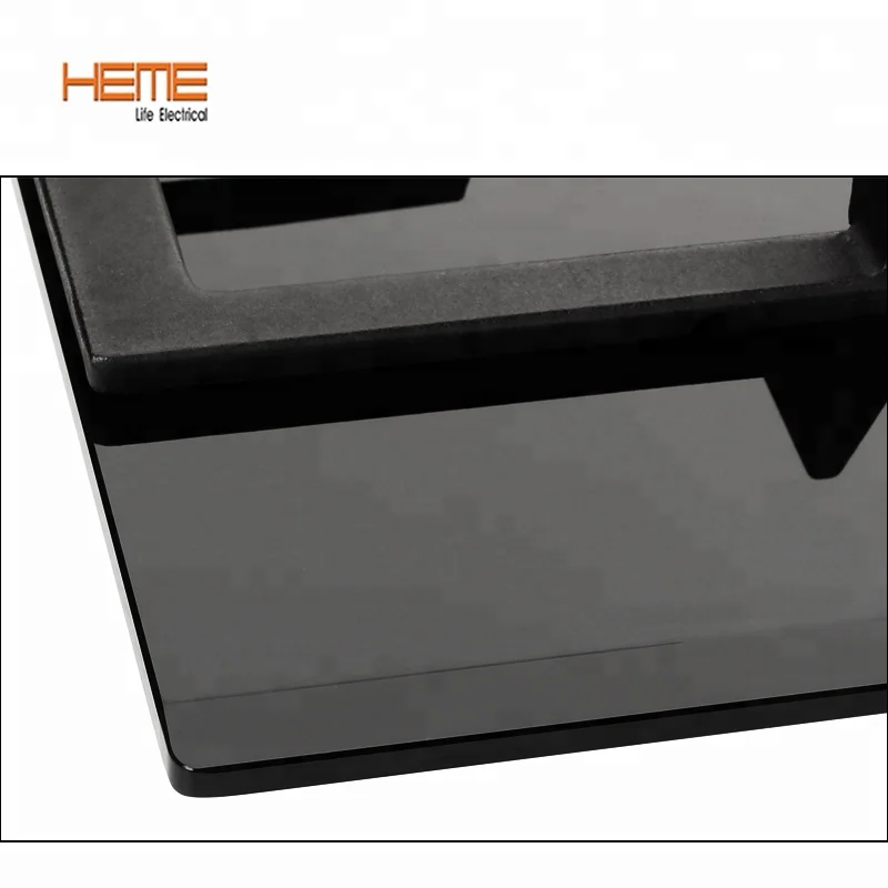 
8mm Thickness tempered glass panel built in 5 burner gas cooktop 