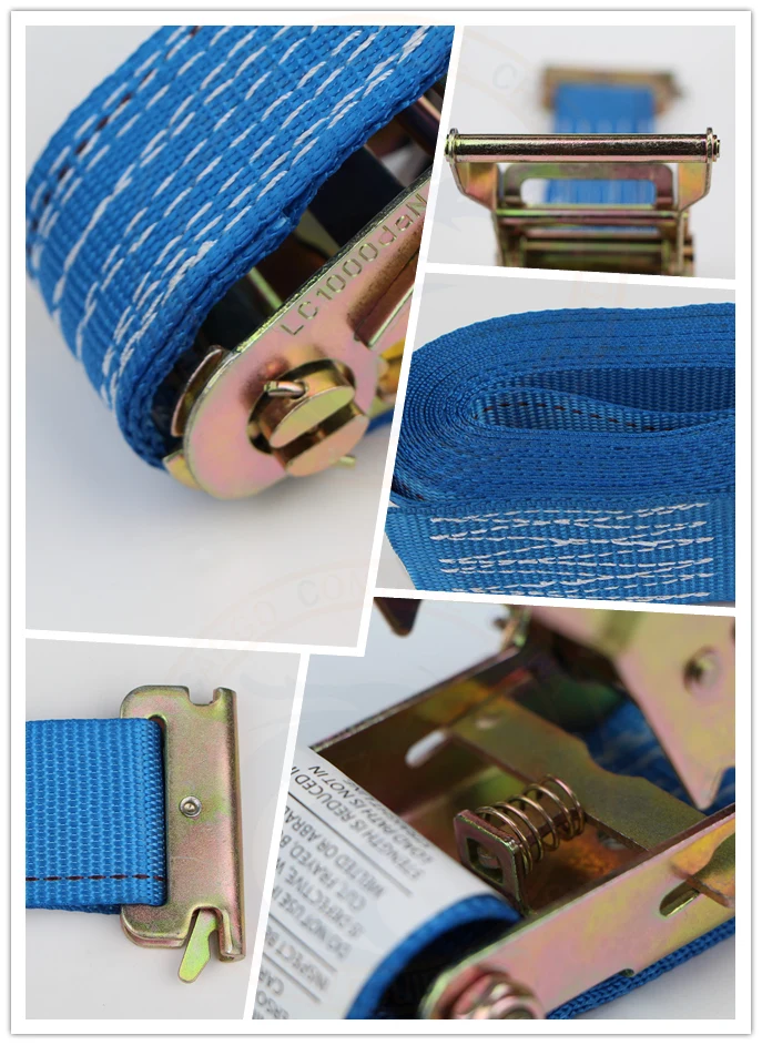 2" Heavy Duty Polyester bing Etrack Ratcheting Cargo Tie Down