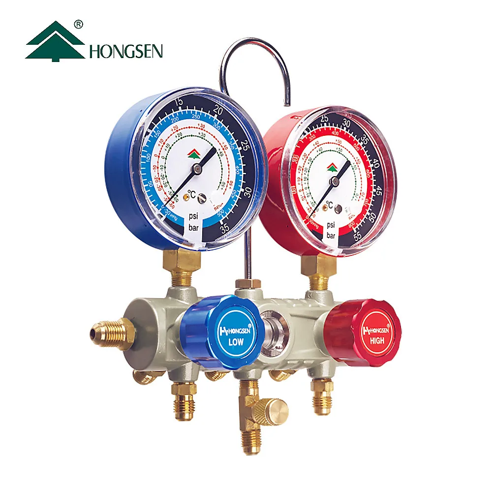 Hongsen R1234yf Manifold Pressure Gauge,Hongsen Manifold Gauge,Manifold
