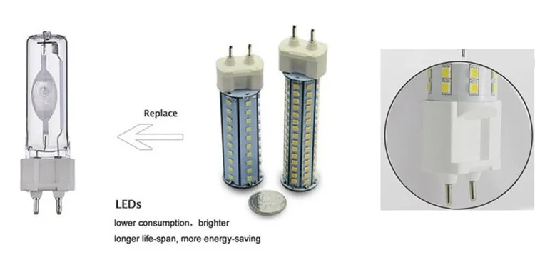 10w 15w 20w 30w 70w 150w Cdmt Metal Halide Replacement G12 Led Lamp ...