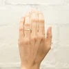 Custom make Smooth rectangular 14k gold ring blank 925 sterling silver jewelry for women LYR0192