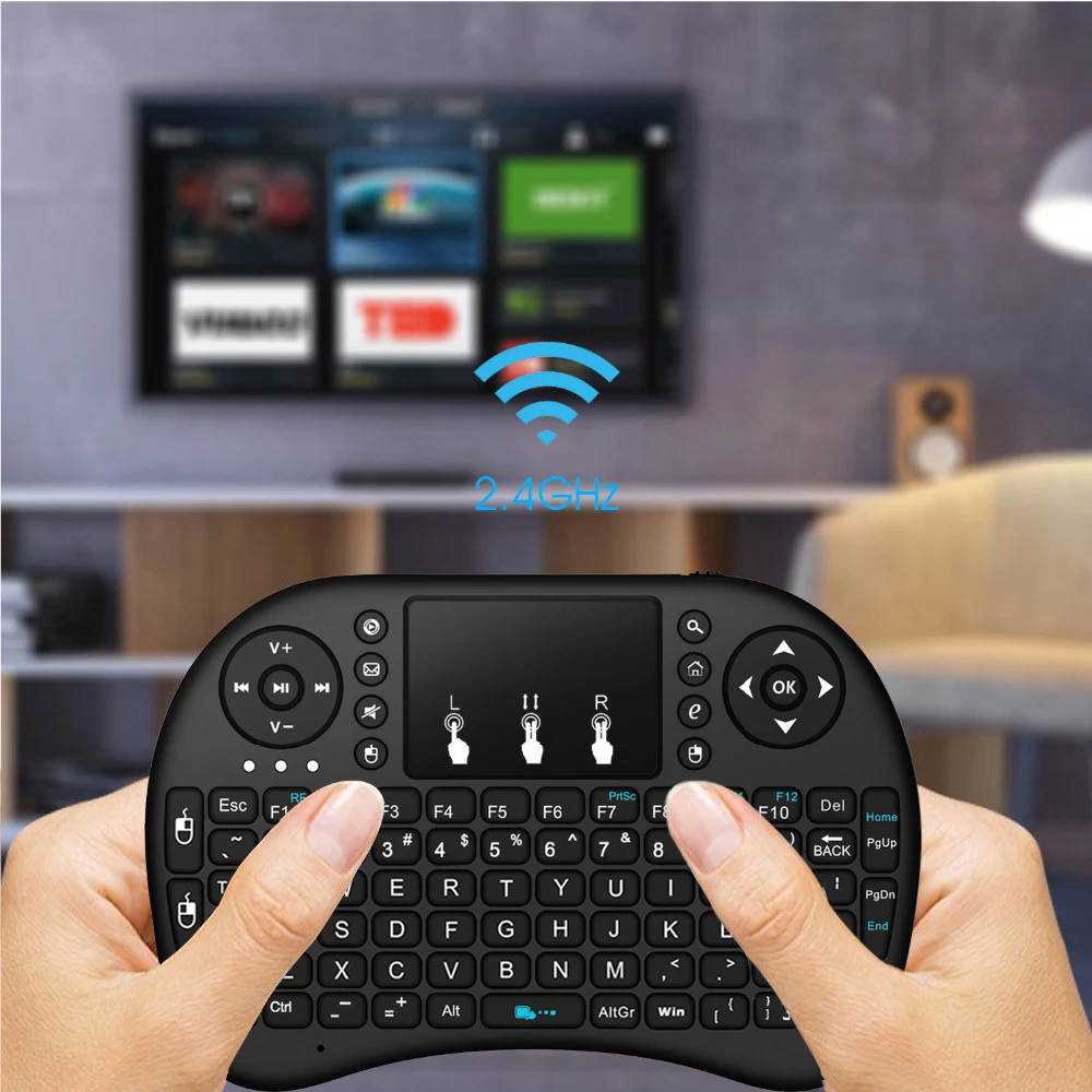 2.4g Wireless I8 Keyboard Remote Control Mini Mouse For Pc Pad Google