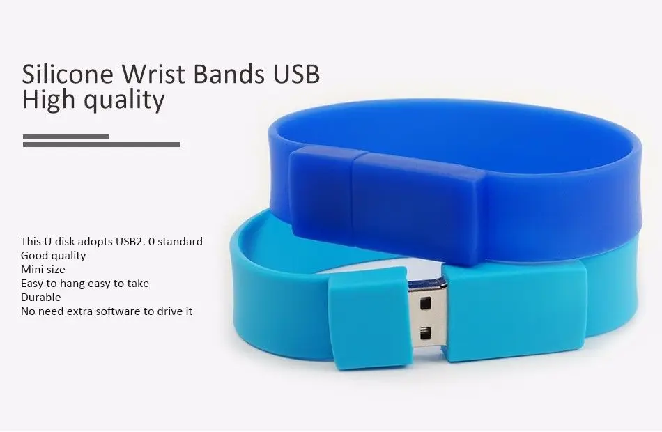 innovative gadget Fashion Silicone Bracelet Men flexible 1gb 2gb 4gb 8gb 16gb wristband oem usb flash drive