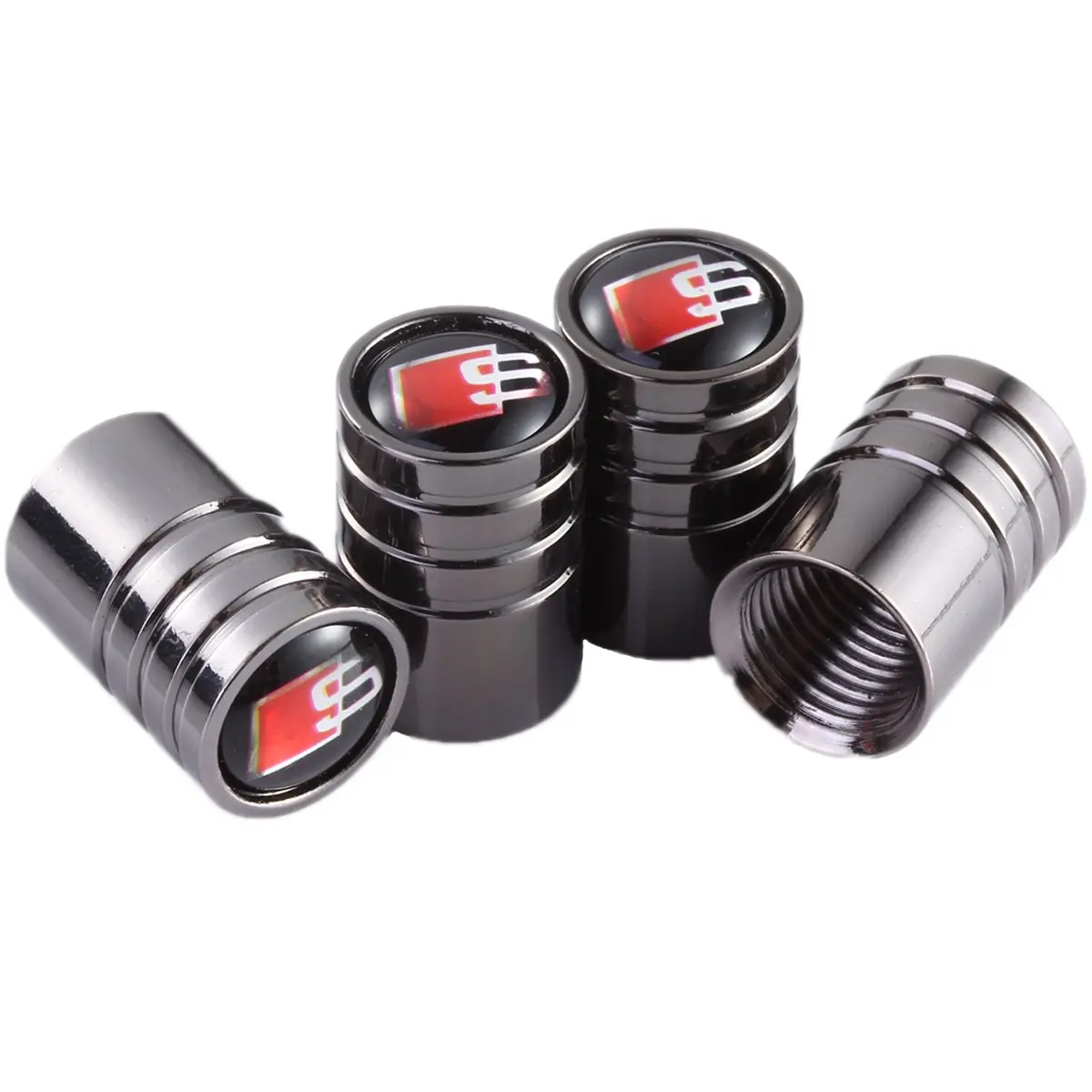 Buy TKKLZ 4Pcs for Audi S Line Logo Car Tires Valve Stem Caps for ALL