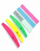 Nail art tools Long Round Nail File with different color straight Nail File