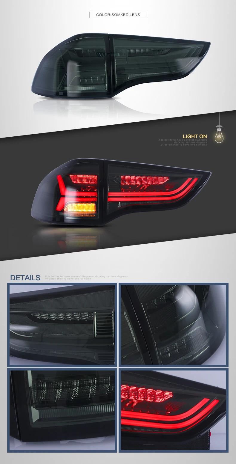 Vland Manufacturer Montero Sport Tail Lamp 20112018 Led For Pajero
