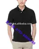 In-Stock 100% cotton black blank polo tshirt