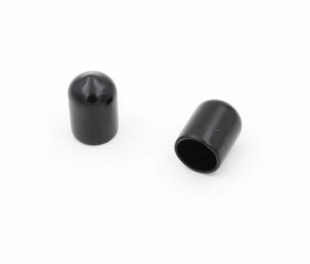 Round Soft Pvc End Cap Black Id 10mm,Length 20mm Wall Thickness 1mm Cs