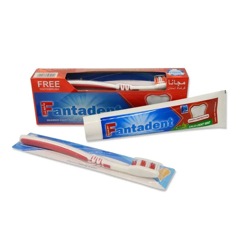 

OEM Best Sodium Fluoride Cavity Protection Toothpaste and Toothbrush Pack, White