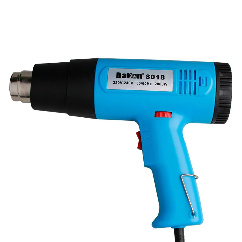 
Bakon 1600W 2000W portable Hot Air Gun Electric Heat Gun Adjustable temperature hot air welding gun for repair cellphone 