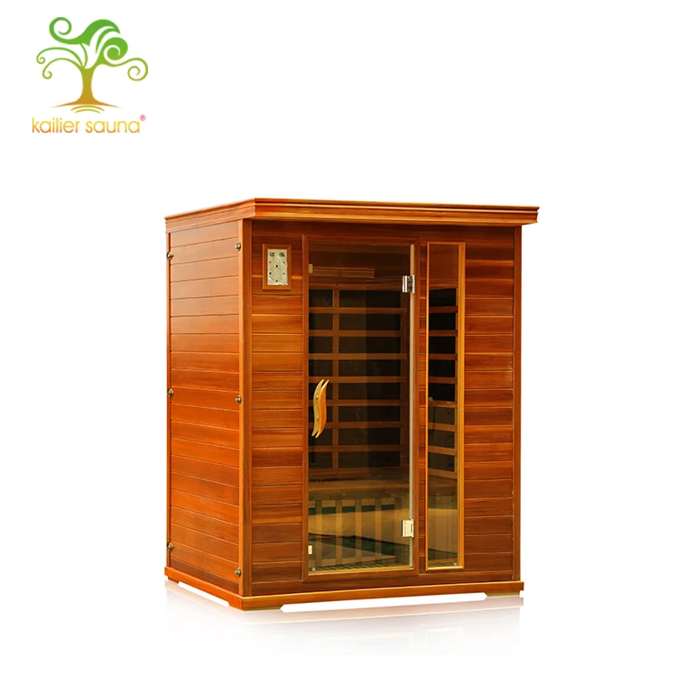 Canadian Red Cedar Wood Sauna Rooms 14 Person Far Infrared Sauna