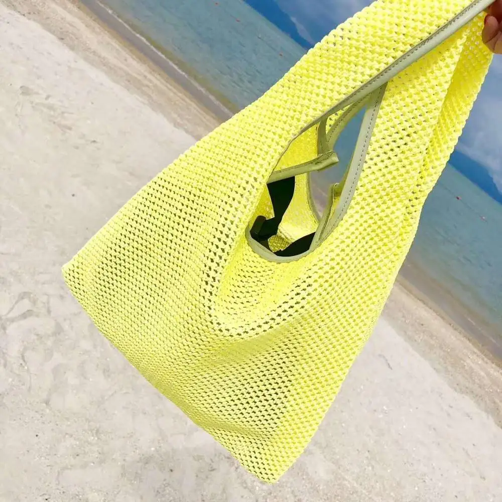 

2020 newest design hollow design new summer beach bag tote bag