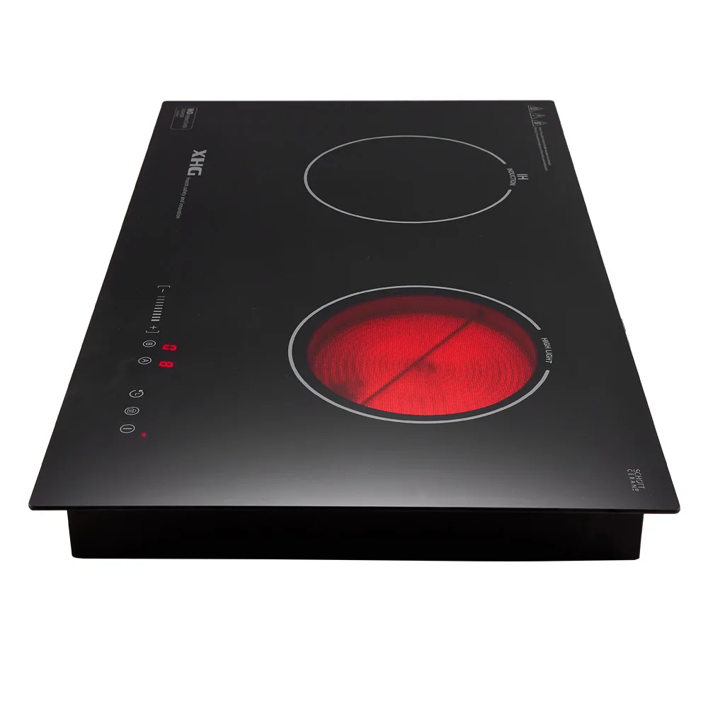 2 Burner Electric Radiant + Induction Ceramic Cooktop 110v - Buy 2