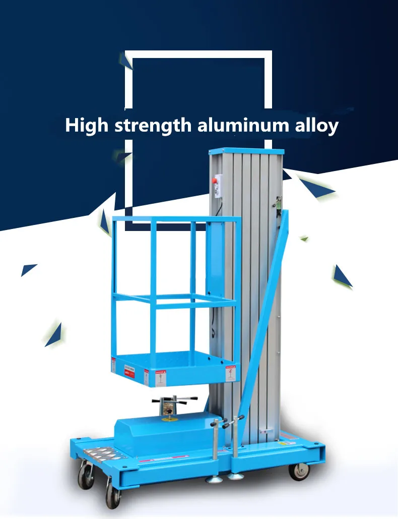 Elevated Work Platform For Sale Six-Mast Manual Move Lifting Platforms Equipment Hydraulic Lift Ladder