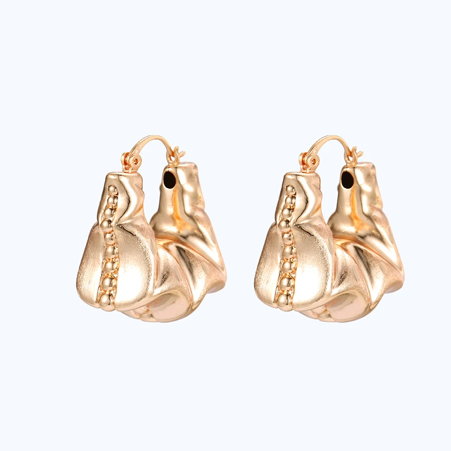 

96899 xuping gold earring designs trend fashion hoop earring for ladies wholesale