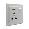 1 gang multi socket switch with light new design wall switch and socket