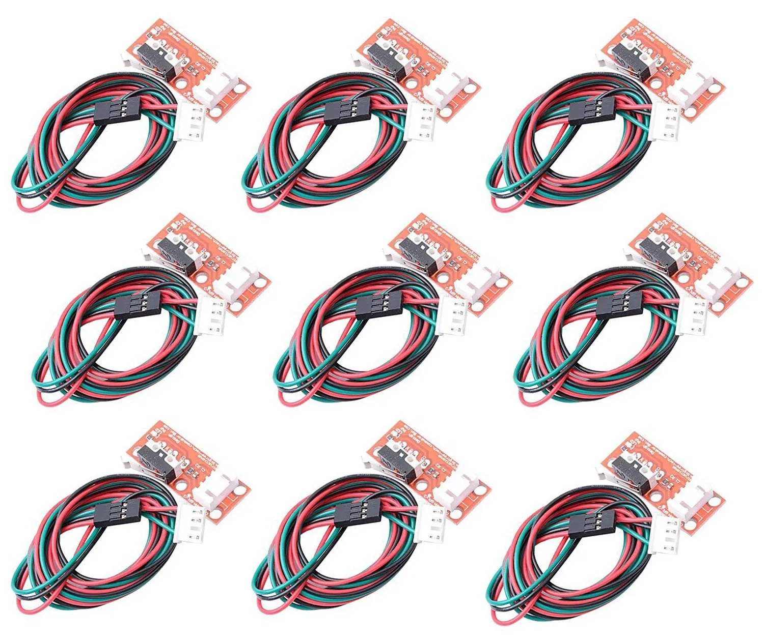 FICBOX 9 x Endstop Mechanical Limit Switches 3D Printer Switch for RAMPS 1.45 x Endstop Mechanical Limit Switches 3D Printer Switch for RAMPS 1.4