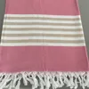 Multi-Sizes Cotton Throw Sand Proof Turkish Beach Blanket with Tassels