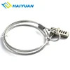Table 1.2m mechanical anti-theft notebook security cable combo lock for hp dell
