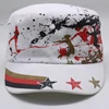 Top Quality White Cotton Military Hat Custom Printing Army Cap Manufacturer