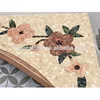 Decorative door marble flower and leaf border design