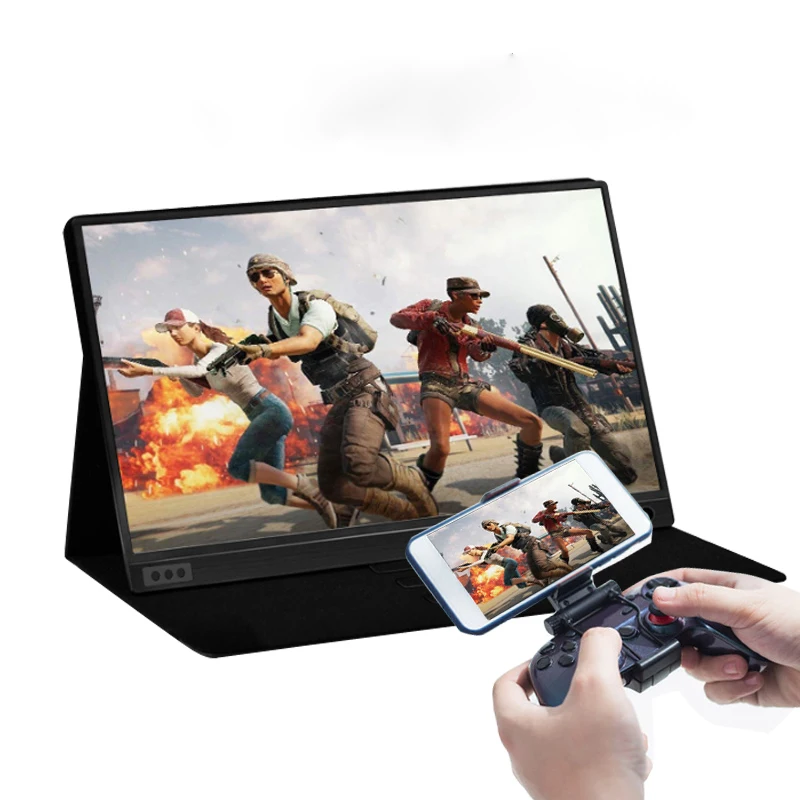 

Portable Gaming Monitor 15.6 inch Ultra Thin 1920*1080 IPS Display Computer, Black