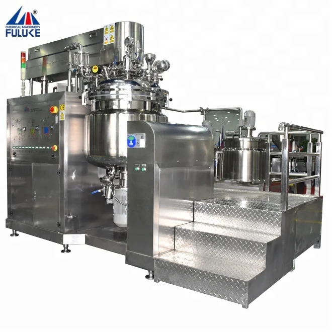 
FULUKE CE certification Emulsion emulsifier, chemical machinery equipment, vacuum homogenizing emulsifier machine 