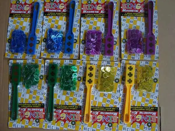 Professional magnetic bingo chips with high quality
