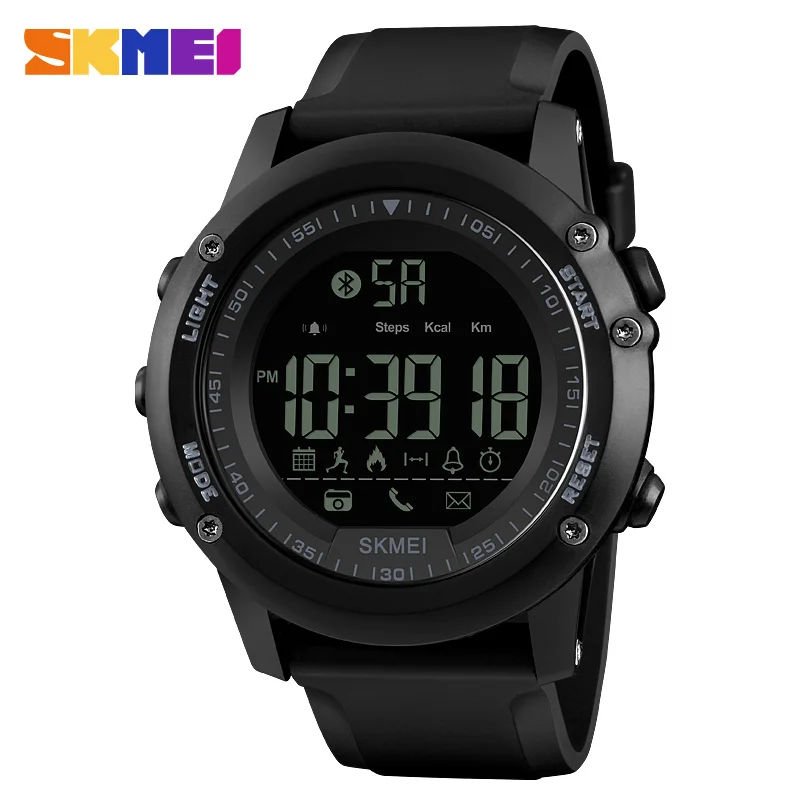 

Skmei 1321 Relojes Smartwatch For IOS Android Remind Pedometer Calorie Sport Waterproof Digital Led Mens Fitness Bluetooth Watch