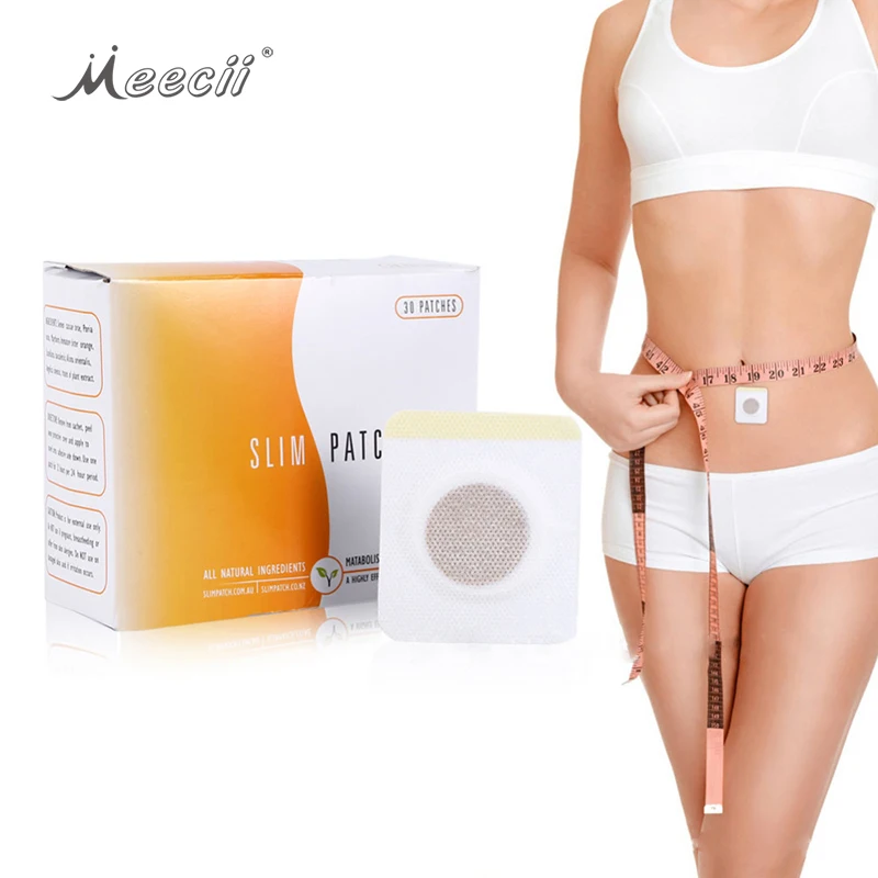 

30PCS Packed Natural Herbal Weight Loss Sleep Magnet Belly Slimming Patch, White