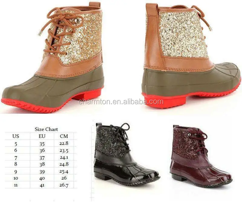 Stormie Glitter Duck Boots 