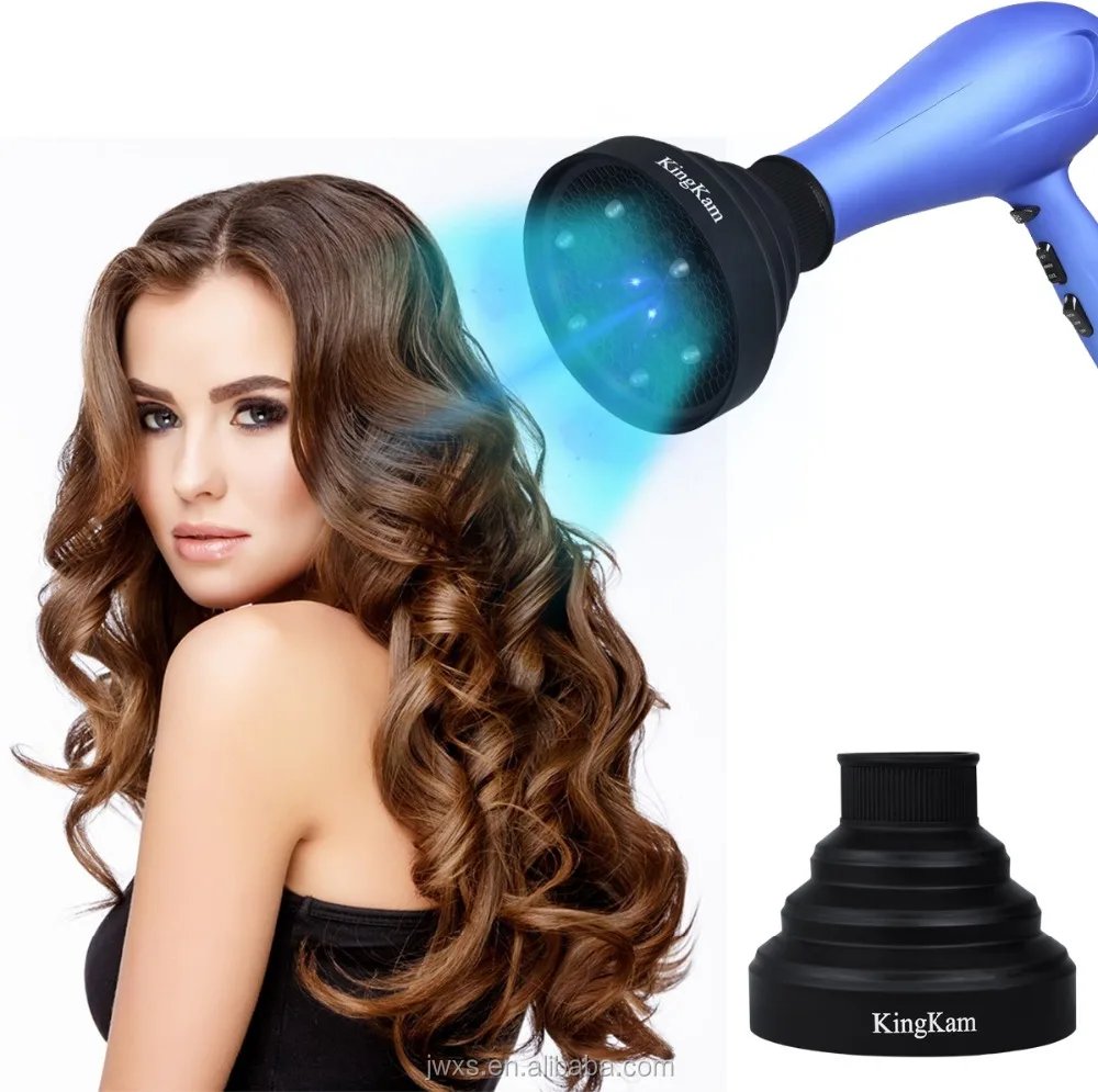 

Silicone Hair Dryer Diffuser, Foldable Blow Dryer Attachment Portable for Travel, Customized is welcome