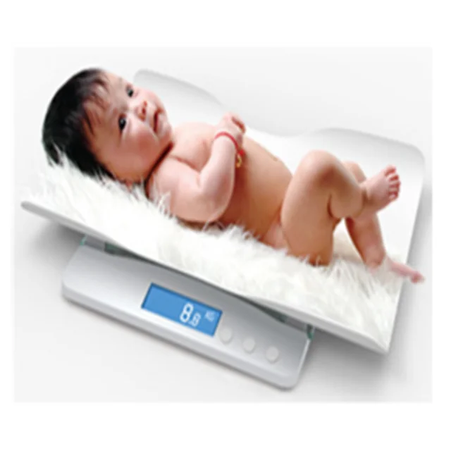 

Environmental ABS 100KG digital baby weighing scale digital baby scale, White