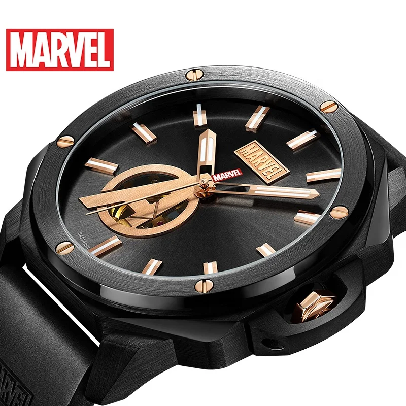 

IP Plated Rose Gold Hands&Minutes Sapphire Crystal Glass Men's Watch Stainless Steel Automatic