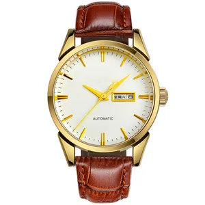 Old style design business watches men brand OEM watch Unisex wristWatch Genuine Leather hand watches