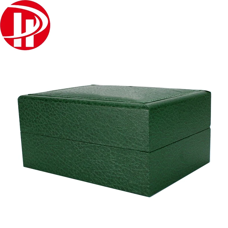 Luxury Green Custom Watch Storage Display Box Wholesale Leather Single