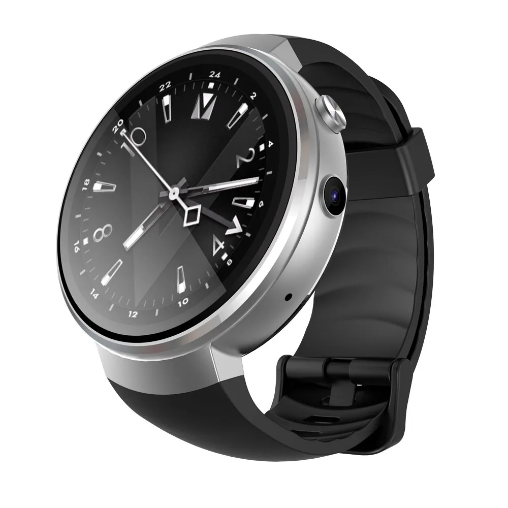 

Free OEM LEM7 4G Wifi Android Smartwatch Fitness Activity Tracker CE ROHS Mobile Phone Watch, Black sliver