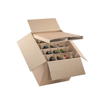 12 Pack Wine Beer Glass Bottle Carton Cardboard Wine Packing Box - Buy ...