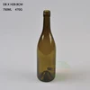 Round Shape 375ML 750ML Green Bordeaux Glass Wine Bottle