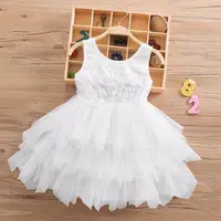 

Little Girl Ceremonies Dress Baby Children's Clothing Tutu Kids Dresses for Girls Clothes Wedding Party Gown Vestidos Robe Fille