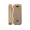 password card fingerprint clamp glass door lock patch fitting Biometric reader door lock