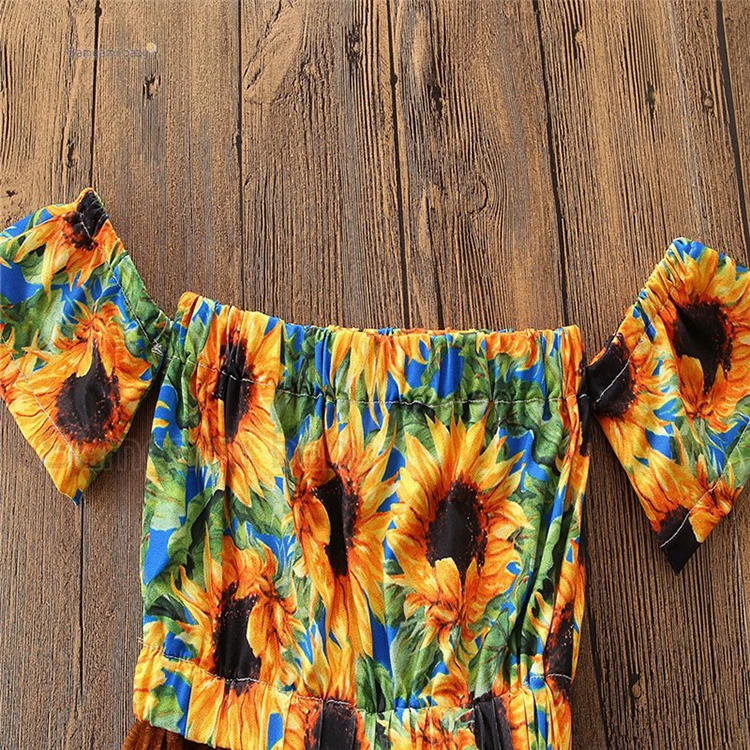 sunflowers kids clothing set