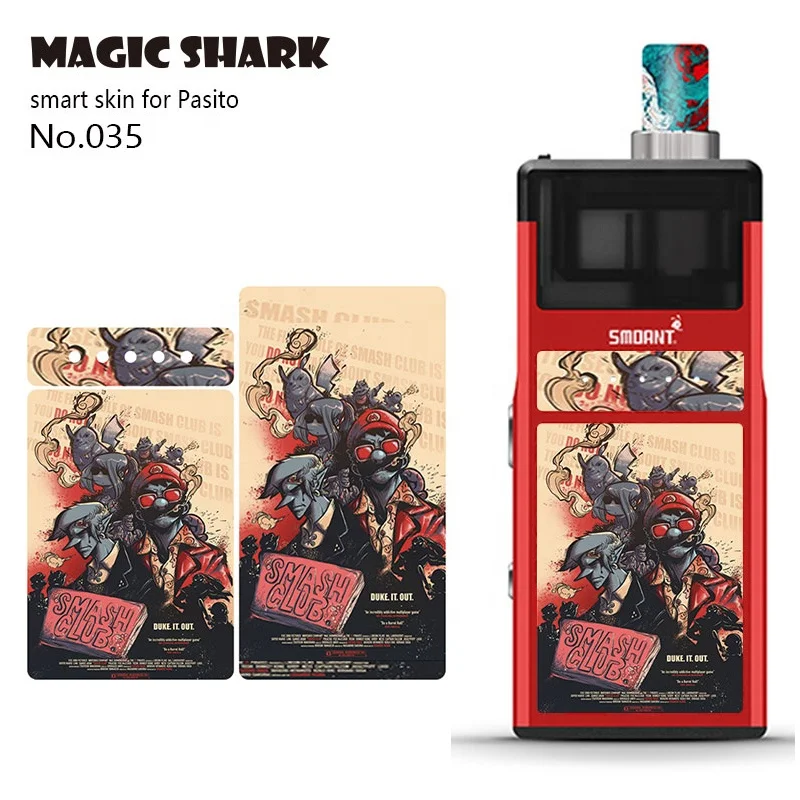 

Magic Shark Captain American Stone Print Winter Coming Game of Thrones Case Cover Film Sticker for Smoant Pasito