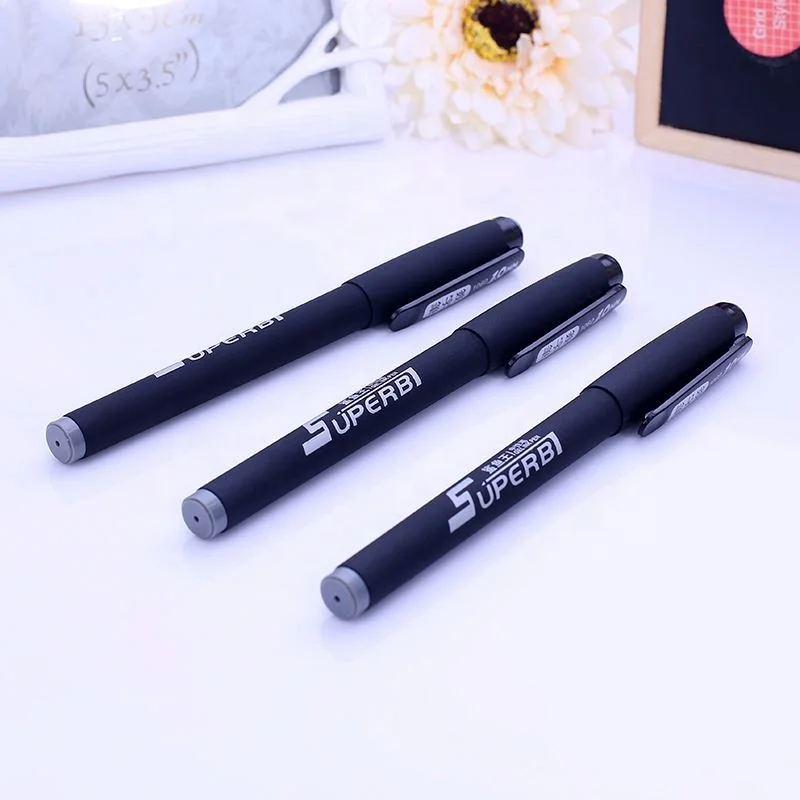 
Good quality black/red/blue creative gel pens personalized promotional pen with logo 